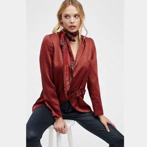 Free People • Dorothea Satin‎ Blazer - Picture 11 of 11